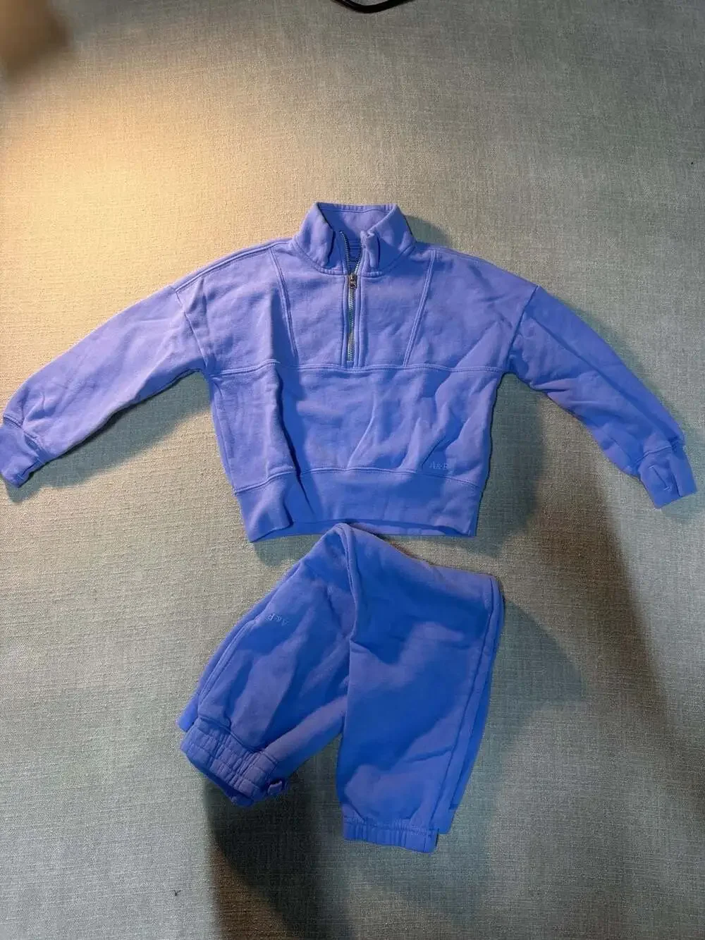 abercrombie kids A&F Quarter Zip Pullover Sweatshirt and Jogger Set